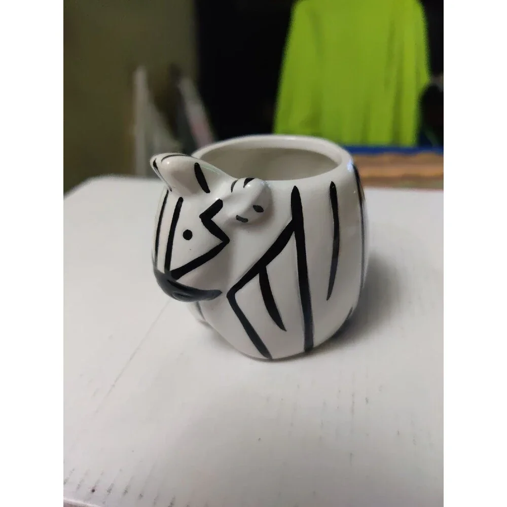 Animal Ceramic Succulent Planter Zebra
